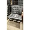 Image 3 : BLACK METAL FRAMED COMMERCIAL EVENT LOVESEAT, & 2 CHAIR SET