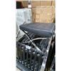 Image 2 : BLACK METAL FRAMED COMMERCIAL EVENT 4 CHAIR SET & 2 OTTOMANS