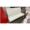 Image 3 : 3 WHITE METAL FRAMED COMMERCIAL EVENT COUCHES