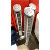 Image 1 : 3 SEVILLE CLASSICS SILVER OSCILLATING TOWER FANS