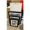 Image 1 : 13PCS OF ASSORTED BLACK & WHITE FRAMED ART PRINTS WITH OTECH LED PANEL LIGHTS APPROX 24" X 48"