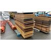 Image 2 : STACK OF 25 ASSORTED WOODEN 8' FOLDING EVENT TABLES