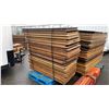 Image 2 : STACK OF 25 ASSORTED WOODEN 6' FOLDING EVENT TABLES
