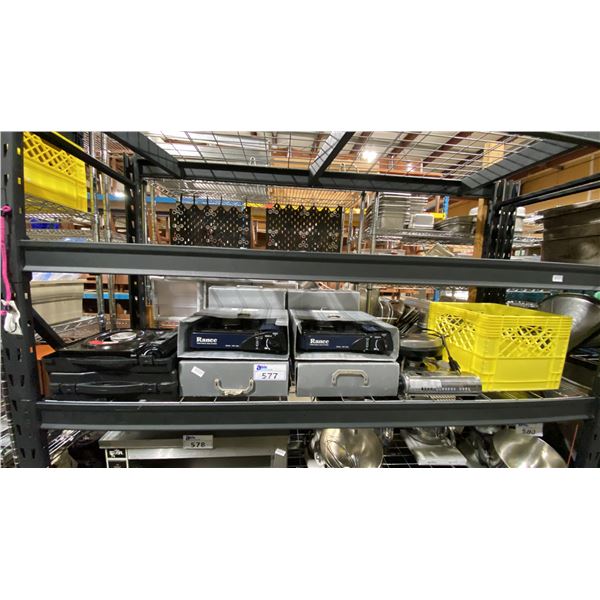 9 PORTABLE GAS STOVES GAS ONE/RANEE/STERNO & OSTER SMALL WAFFLE MAKER