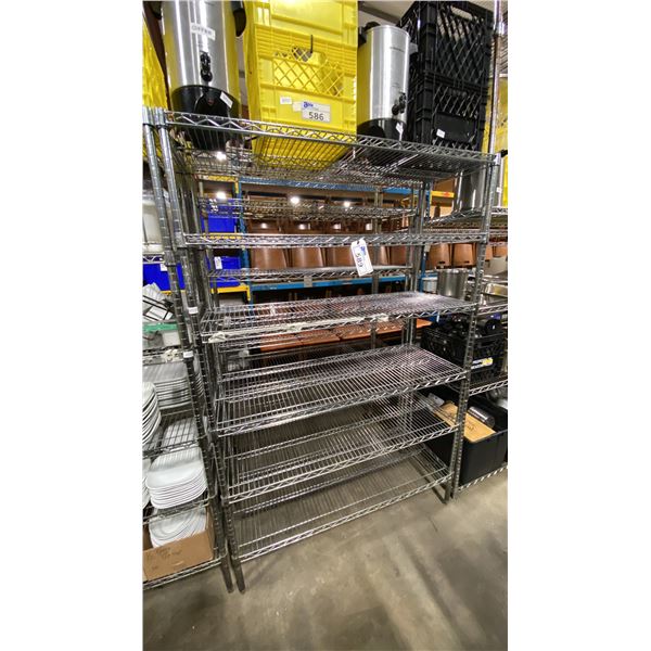 6 TIER 47"W X 18"D X 73"H METRO STYLE RACKING SYSTEM