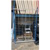 Image 1 : BLUE METAL FREE STANDING DISPLAY RACK