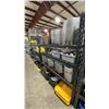 Image 2 : 1 BAY OF BLACK ADJUSTABLE MESH DECK SHELVING 2- 78" UPRIGHTS, 6- 72" SIDE RAILS