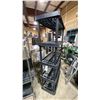 Image 2 : 5 TIER PLASTIC STORAGE SHELF 35"W X 17"D X 72"H