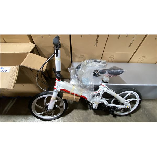 KOMMON COMPACT WHITE/RED FOLDABLE E-BIKE