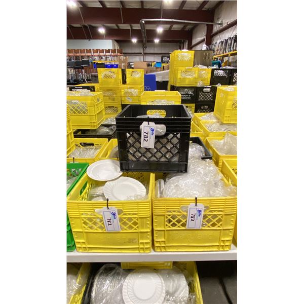 5 CRATES OF ASSORTED COMMERCIAL RESTAURANT DISHWARE