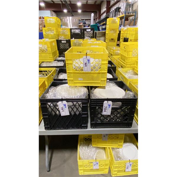 5 CRATES OF ASSORTED COMMERCIAL RESTAURANT DISHWARE