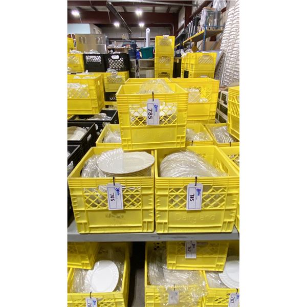 5 CRATES OF ASSORTED COMMERCIAL RESTAURANT DISHWARE