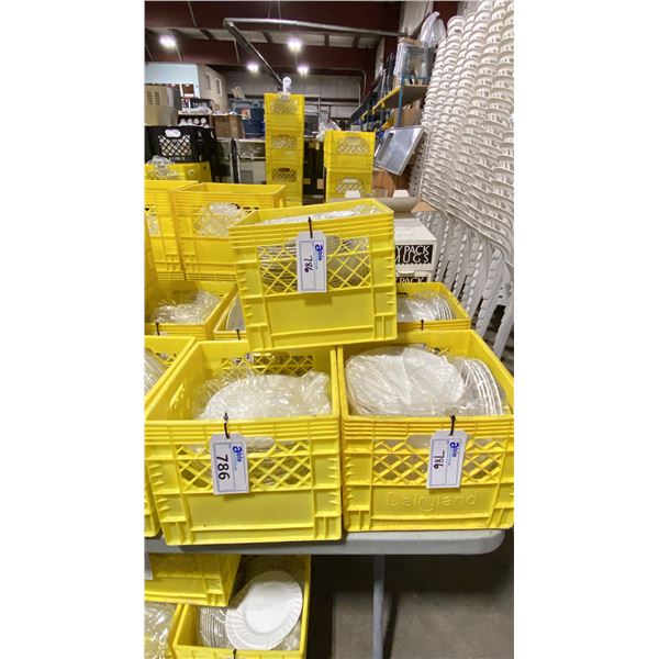 5 CRATES OF ASSORTED COMMERCIAL RESTAURANT DISHWARE