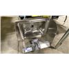 Image 1 : SMALL STAINLESS STEEL WALL MOUNT HANDWASH SINK
