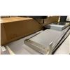 Image 4 : BOX OF POLY-BRITE 36" X 100' ROLL-UP FILM, 2 IKEA WALL SHELVES, & ELECTRIC OFFICE SHREDDER