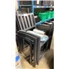 Image 3 : 15 BLACK CAST ALUMINUM OUTDOOR PATIO ARM CHAIRS WITH PACK OF CUSHION COVERS *NO CUSHIONS*