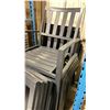 Image 4 : 15 BLACK CAST ALUMINUM OUTDOOR PATIO ARM CHAIRS WITH PACK OF CUSHION COVERS *NO CUSHIONS*