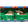 Image 3 : SHELF OF ASSORTED BINS OF GIG BOXES, TAKE-OUT CONTAINERS & RISERS *BINS INCLUDED*