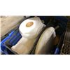 Image 5 : BIN OF COOLING RACKS, BIN OF COMMERCIAL DISHWARE, & BIN OF TOILET PAPER *BINS INCLUDED*