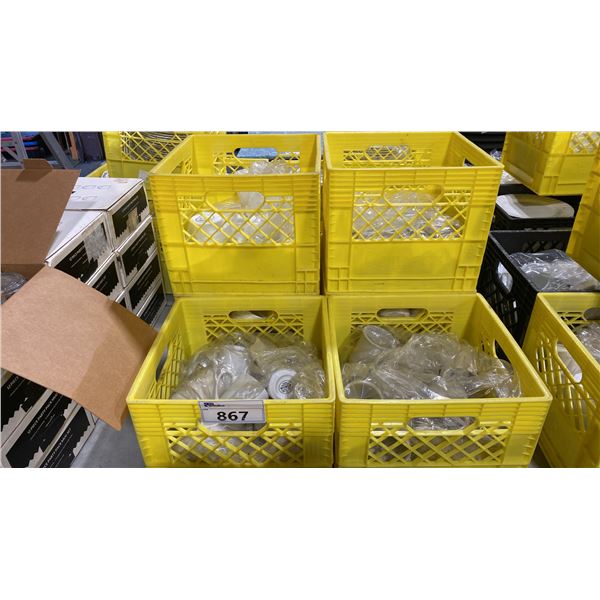 6 CRATES OF ASSORTED COMMERCIAL RESTAURANT COFFEE MUGS *CRATES INCLUDED*