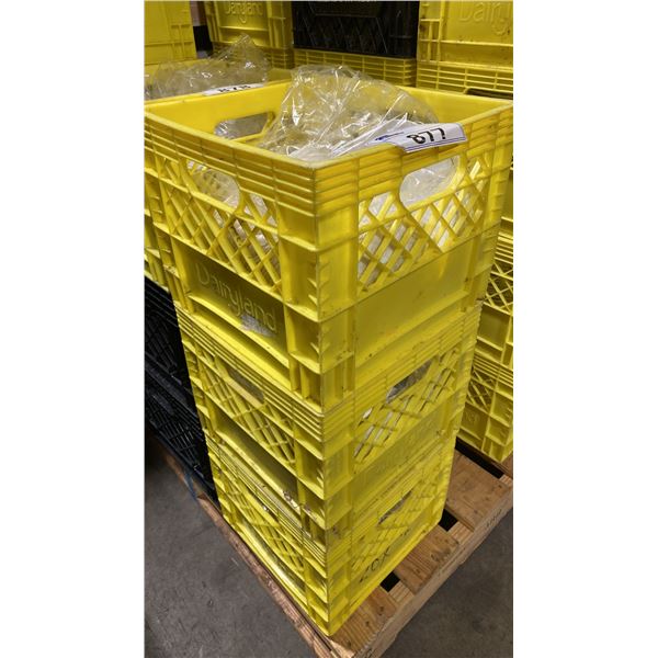 3 CRATES OF ASSORTED COMMERCIAL RESTAURANT SIDE PLATES & DISHWARE *CRATES INCLUDED*
