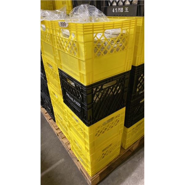 4 CRATES OF ASSORTED COMMERCIAL RESTAURANT SIDE PLATES & DISHWARE *CRATES INCLUDED*