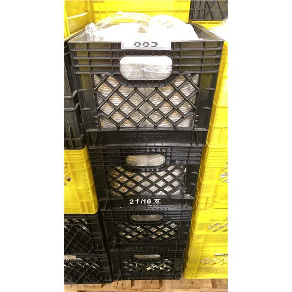 4 CRATES OF ASSORTED COMMERCIAL RESTAURANT SIDE PLATES & DISHWARE *CRATES INCLUDED*