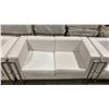 Image 3 : WHITE MODERN COMMERCIAL EVENT VINYL 3 PCS SOFA, LOVESEAT, & CHAIR SET