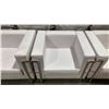 Image 4 : WHITE MODERN COMMERCIAL EVENT VINYL 3 PCS SOFA, LOVESEAT, & CHAIR SET