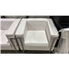 Image 5 : WHITE MODERN COMMERCIAL EVENT VINYL 3 PCS SOFA, LOVESEAT, & CHAIR SET