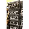 Image 3 : STACK OF 8 WHITE WOOD BAMBOO LOOK COMMERCIAL STACKING EVENT CHAIRS WITH CUSHIONS