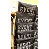 Image 3 : STACK OF 8 WHITE WOOD BAMBOO LOOK COMMERCIAL STACKING EVENT CHAIRS WITH CUSHIONS
