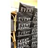 Image 3 : STACK OF 8 WHITE WOOD BAMBOO LOOK COMMERCIAL STACKING EVENT CHAIRS WITH CUSHIONS