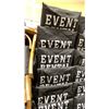 Image 6 : STACK OF 8 WHITE WOOD BAMBOO LOOK COMMERCIAL STACKING EVENT CHAIRS WITH CUSHIONS
