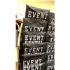 Image 3 : STACK OF 8 WHITE WOOD BAMBOO LOOK COMMERCIAL STACKING EVENT CHAIRS WITH CUSHIONS