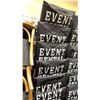 Image 3 : STACK OF 8 WHITE WOOD BAMBOO LOOK COMMERCIAL STACKING EVENT CHAIRS WITH CUSHIONS