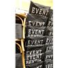 Image 3 : STACK OF 8 WHITE WOOD BAMBOO LOOK COMMERCIAL STACKING EVENT CHAIRS WITH CUSHIONS