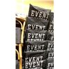 Image 3 : STACK OF 8 WHITE WOOD BAMBOO LOOK COMMERCIAL STACKING EVENT CHAIRS WITH CUSHIONS