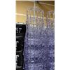 Image 3 : STACK OF 8 CLEAR PLASTIC COMMERCIAL STACKING EVENT CHAIRS WITH CUSHIONS