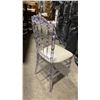 Image 2 : STACK OF 8 CLEAR PLASTIC COMMERCIAL STACKING EVENT CHAIRS WITH CUSHIONS