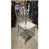 Image 2 : STACK OF 8 CLEAR PLASTIC COMMERCIAL STACKING EVENT CHAIRS WITH CUSHIONS