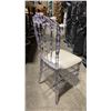 Image 2 : STACK OF 8 CLEAR PLASTIC COMMERCIAL STACKING EVENT CHAIRS WITH CUSHIONS