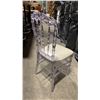 Image 2 : STACK OF 8 CLEAR PLASTIC COMMERCIAL STACKING EVENT CHAIRS WITH CUSHIONS