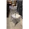 Image 2 : STACK OF 8 CLEAR PLASTIC COMMERCIAL STACKING EVENT CHAIRS WITH CUSHIONS