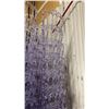 Image 3 : STACK OF 8 CLEAR PLASTIC COMMERCIAL STACKING EVENT CHAIRS WITH CUSHIONS