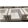 Image 4 : WHITE MODERN COMMERCIAL EVENT VINYL 3 PCS SOFA, LOVESEAT, & CHAIR SET