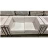 Image 3 : WHITE MODERN COMMERCIAL EVENT VINYL 3 PCS SOFA, LOVESEAT, & CHAIR SET