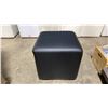 Image 2 : SHELF OF 10 BLACK VINYL COMMERCIAL EVENT DISPLAY CUBES / OTTOMANS