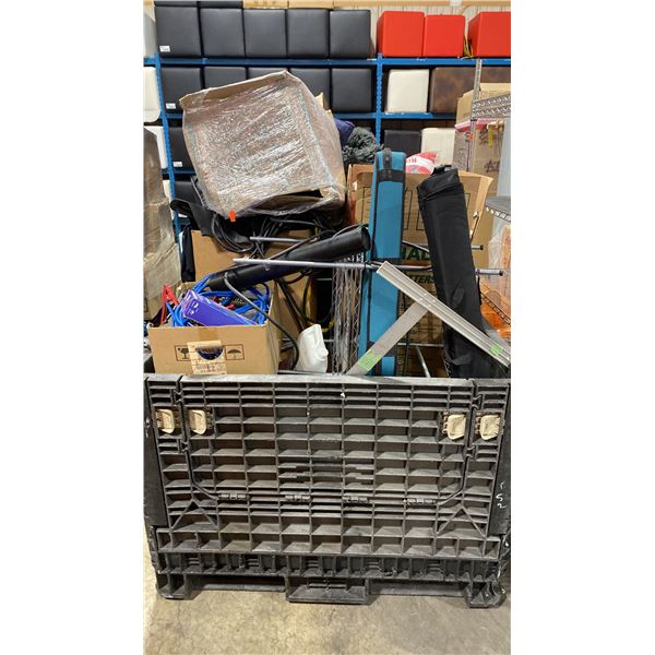 PALLET CRATE OF ASSORTED EVENT RENTAL PRODUCT *PALLET CRATE NOT INCLUDED*