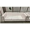 Image 2 : WHITE MODERN COMMERCIAL EVENT VINYL 3 PCS SOFA, LOVESEAT, & CHAIR SET